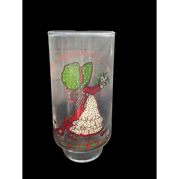 Coca Cola Merry Christmas Holly Hobbie Drinking Glasses 16 OZ 3 Limited Edition - Picture 3 of 8